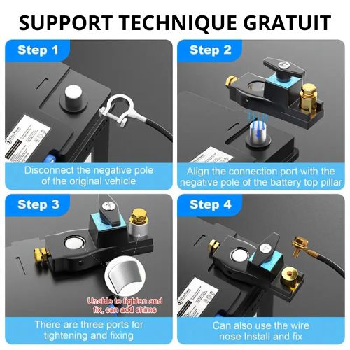 Interrupteur Déconnexion Batterie 12V/24V.